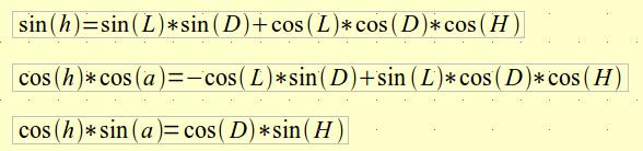 FormuleConvEquatoAzimut